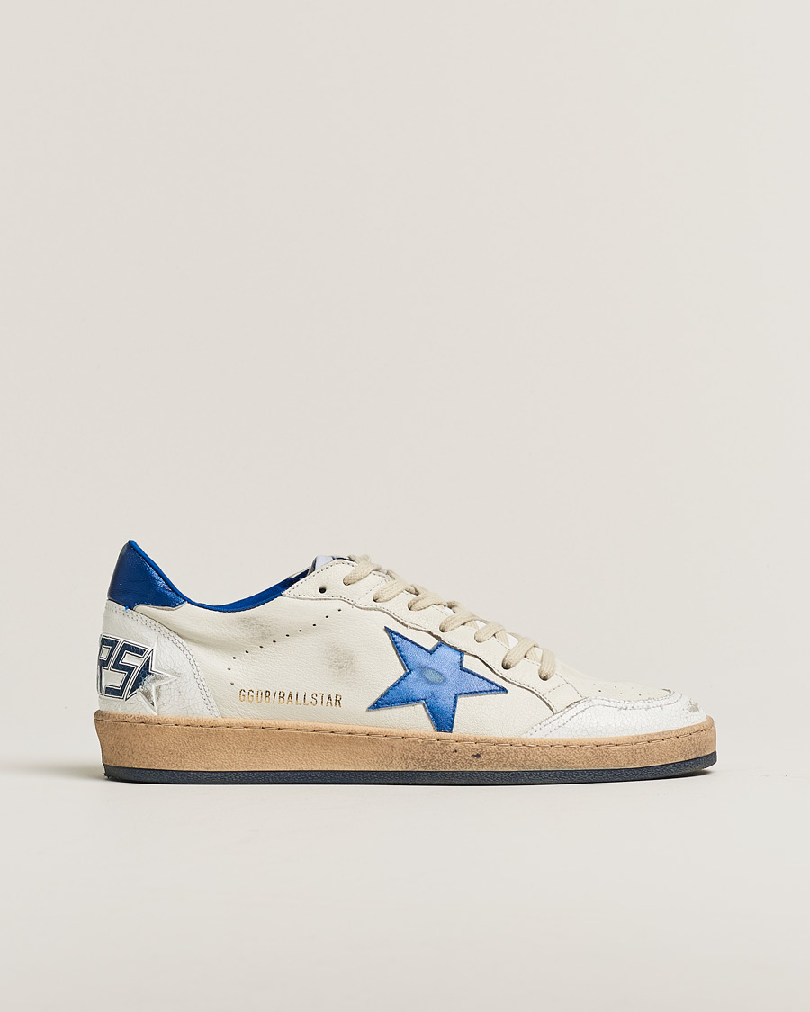 Mies | Golden Goose Ball Star Sneakers White/Blue | Pre-owned | Golden Goose Ball Star Sneakers White/Blue