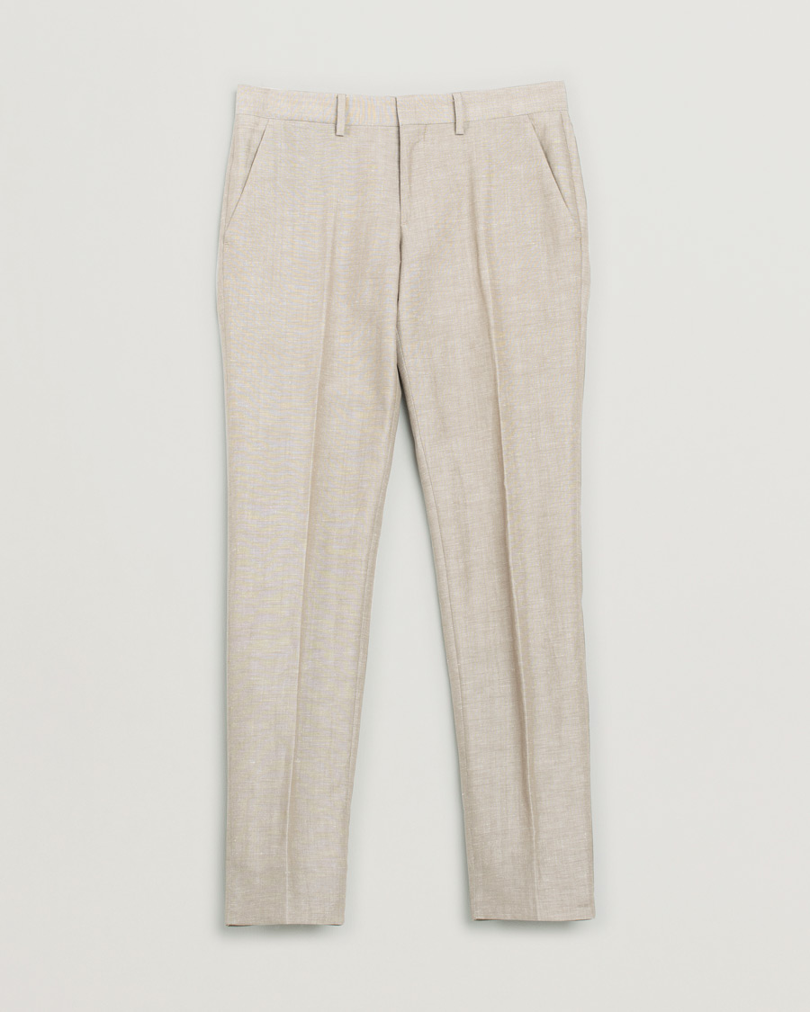 Mies | Pre-owned Pikkutakit | Pre-owned | J.Lindeberg Linen/Wool Suit Beige 48 - 46