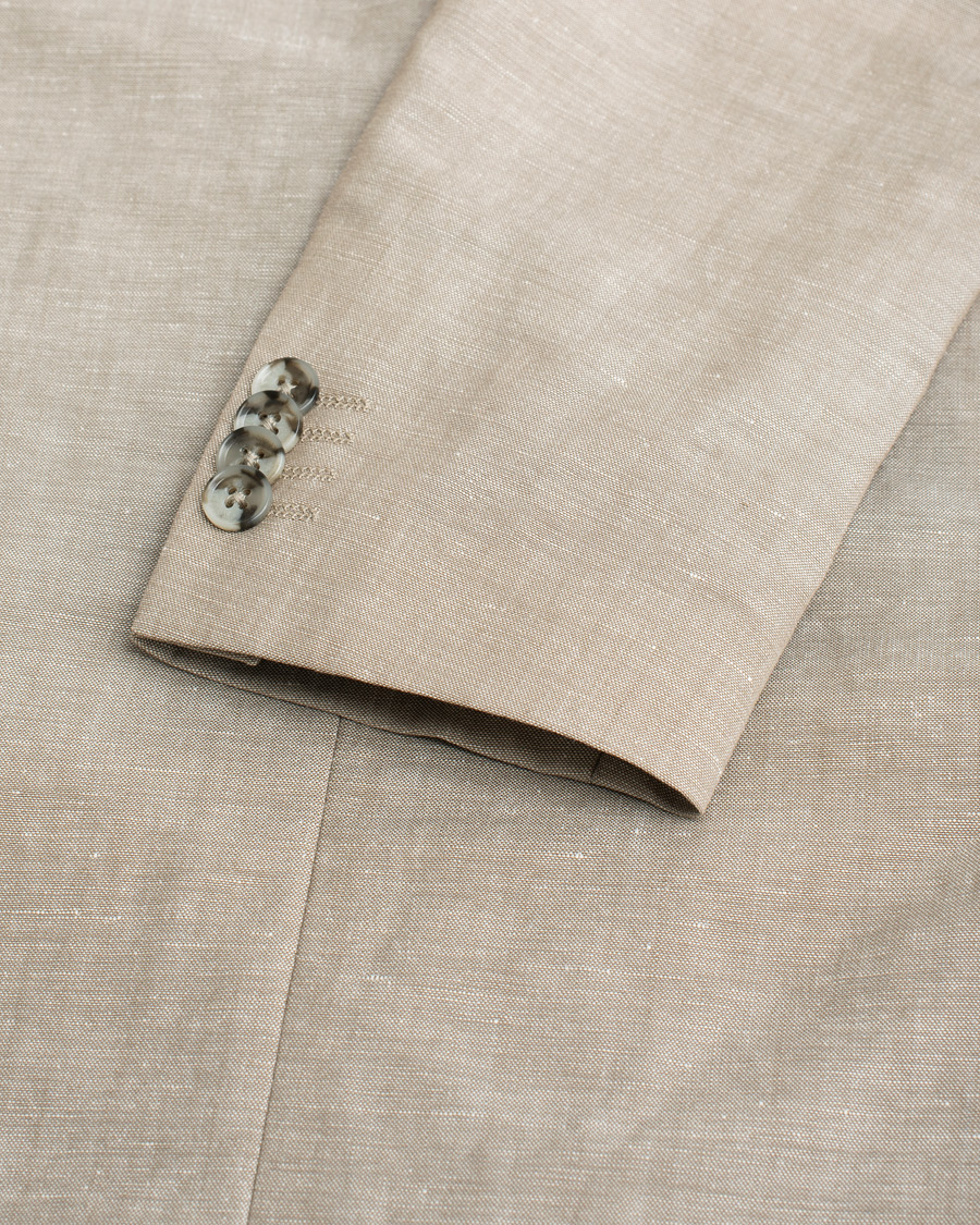 Mies | Pre-owned Pikkutakit | Pre-owned | J.Lindeberg Linen/Wool Suit Beige 48 - 46