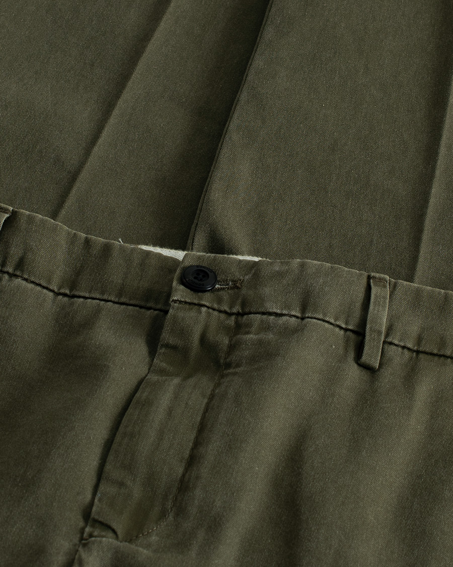 Mies | Pre-owned Housut | Pre-owned | Dondup Joe Cotton Chinos Olive Green