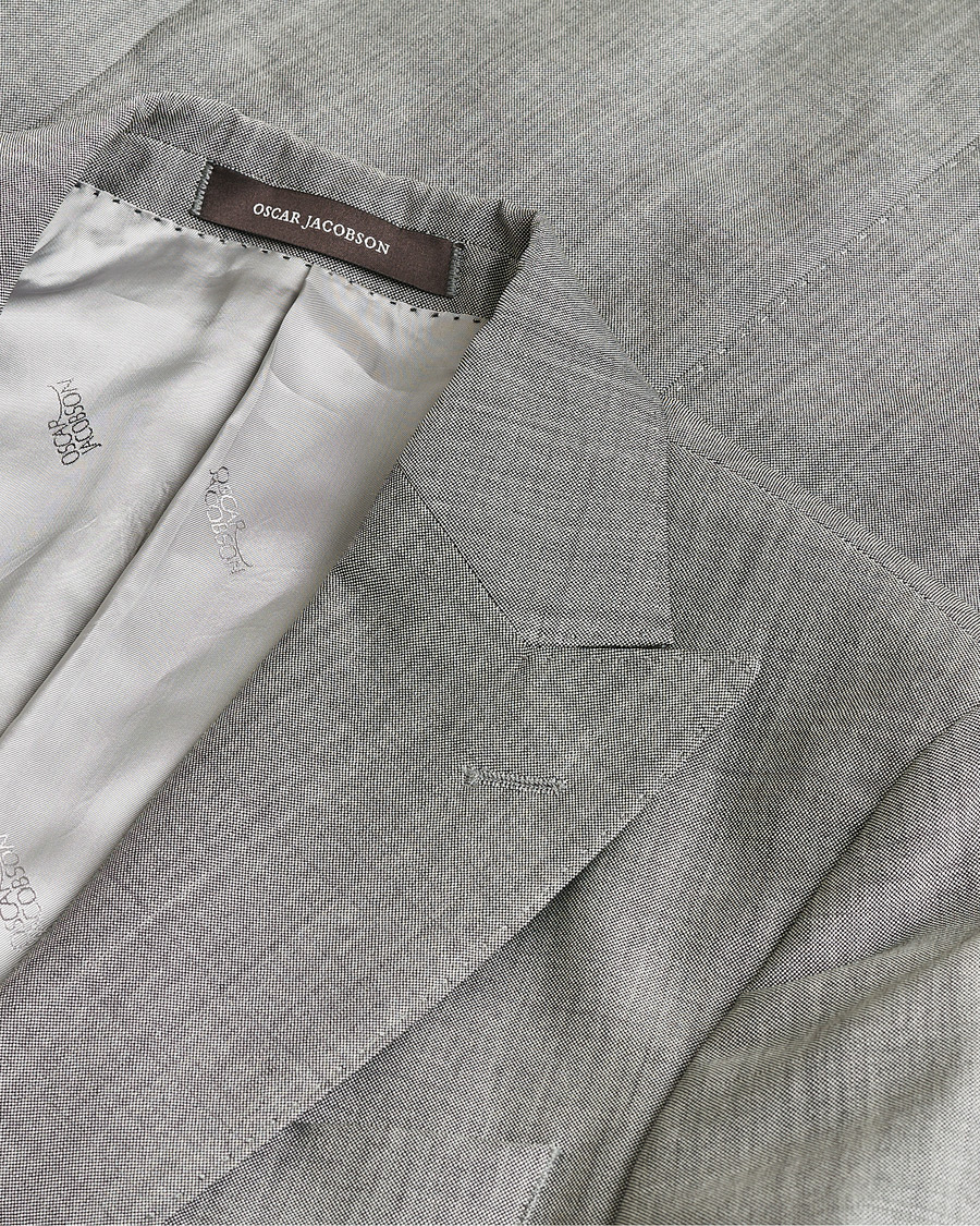 Mies | Oscar Jacobson Elmer Suit Grey Melange 48 | Pre-owned | Oscar Jacobson Elmer Suit Grey Melange 48
