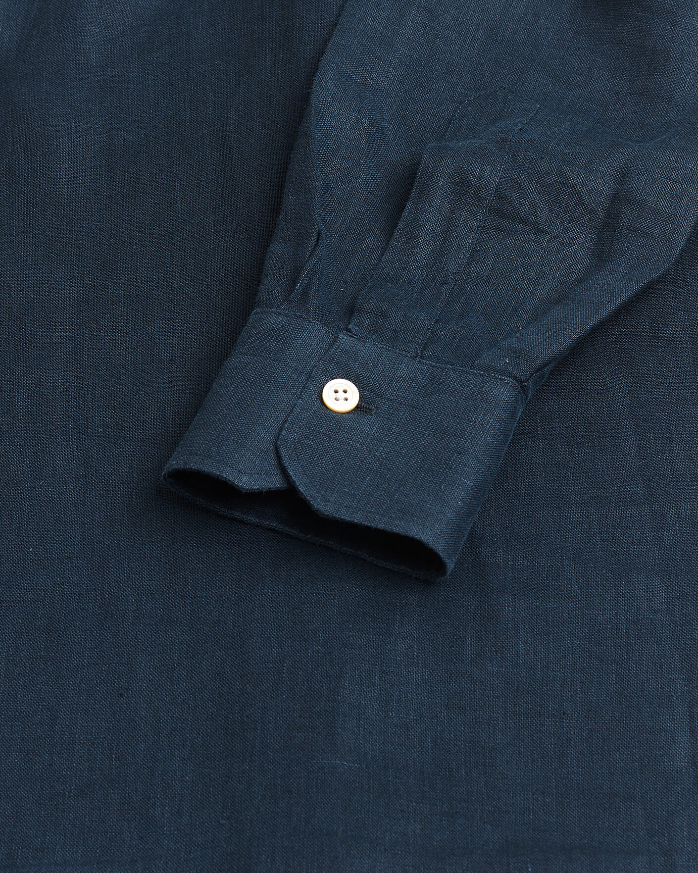 Mies | Pre-owned Kauluspaidat | Pre-owned | Kiton Linen Sport Shirt Navy 38 - S