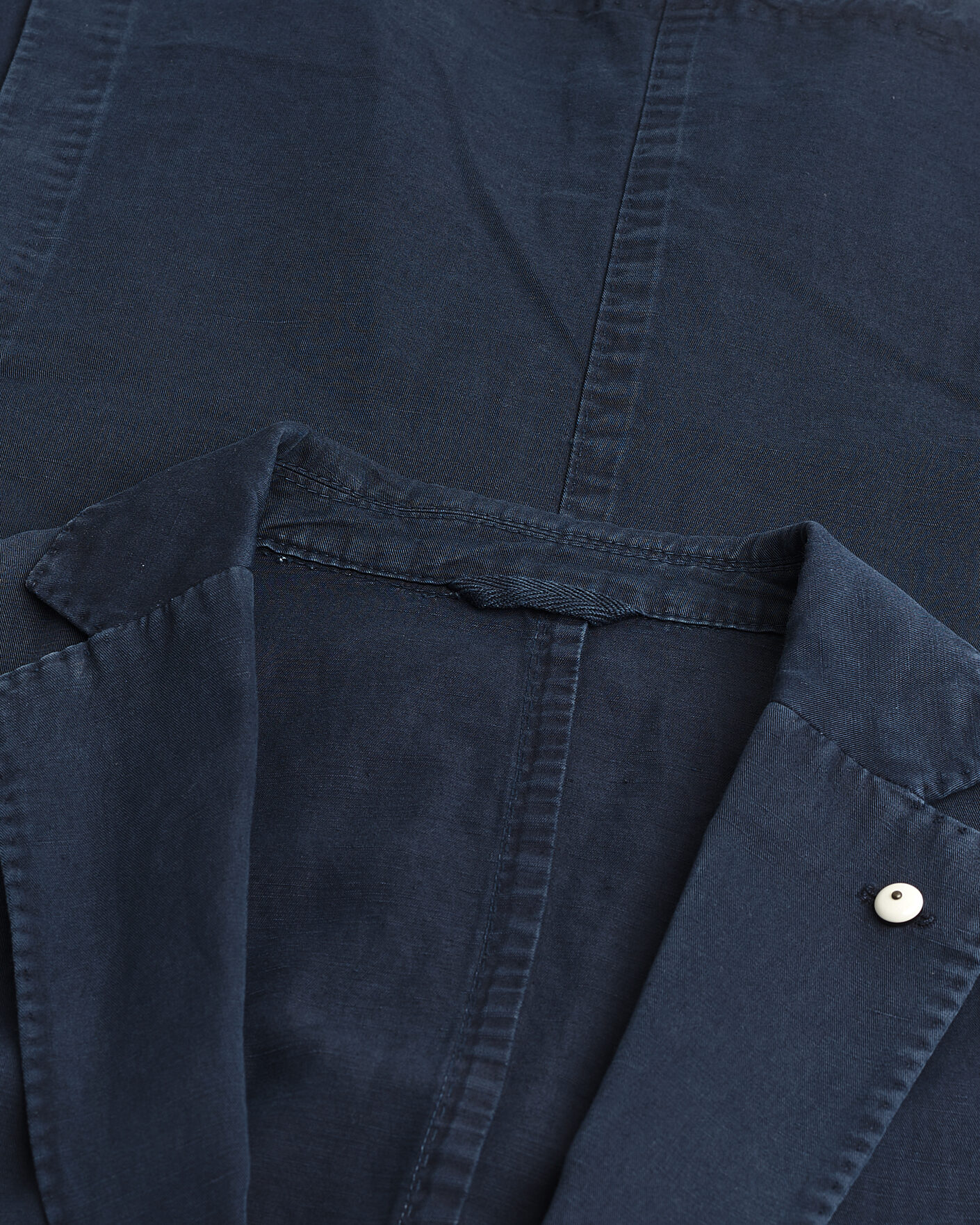 Mies | Pre-owned Pikkutakit | Pre-owned | L.B.M. 1911 Jack Regular Fit Cotton & Linen Blazer Navy 52