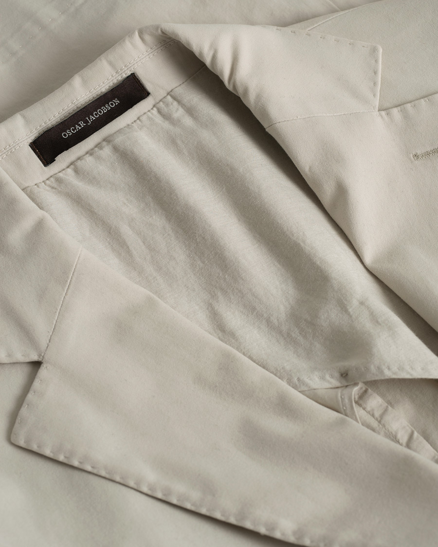Mies | Oscar Jacobson Ferry Cotton Patch Pocket Blazer Beige 50 | Pre-owned | Oscar Jacobson Ferry Cotton Patch Pocket Blazer Beige 50