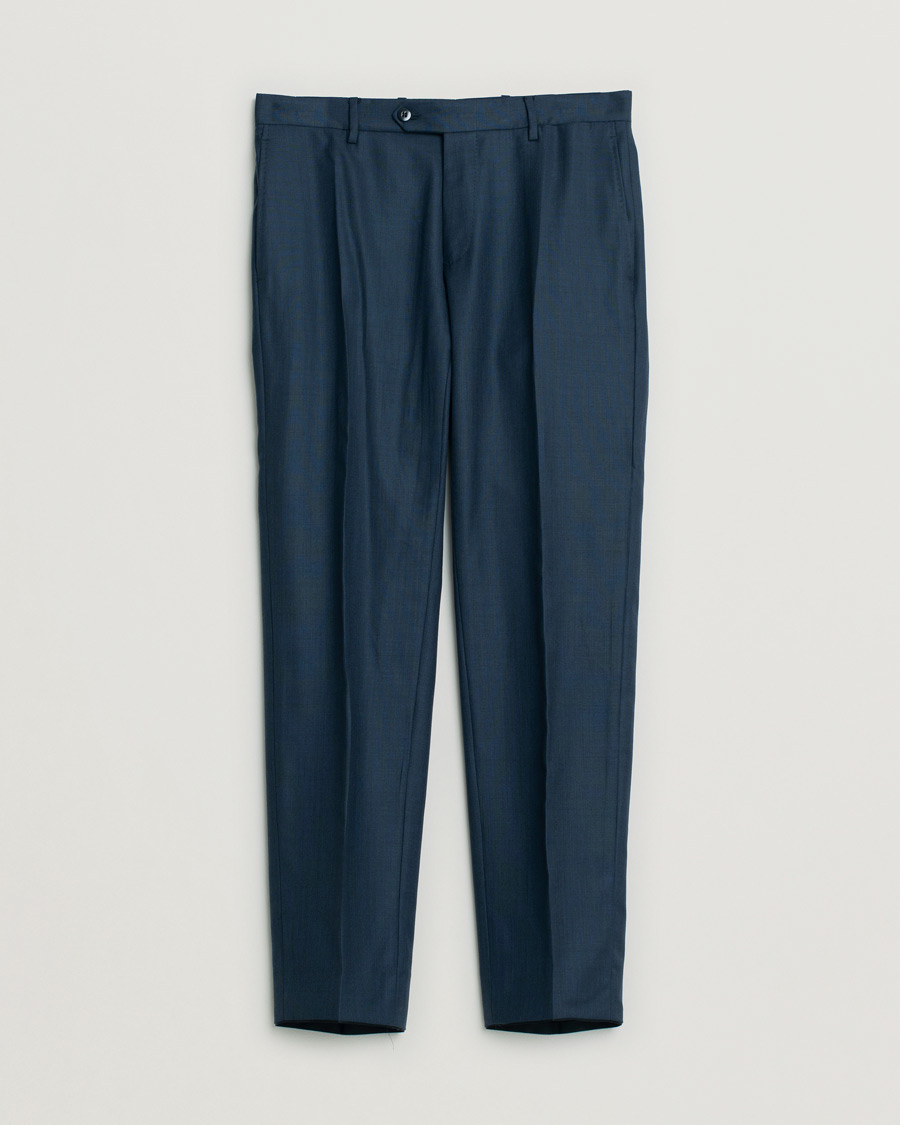 Mies | Pre-owned Pikkutakit | Pre-owned | Caruso Check Wool Suit Navy 46