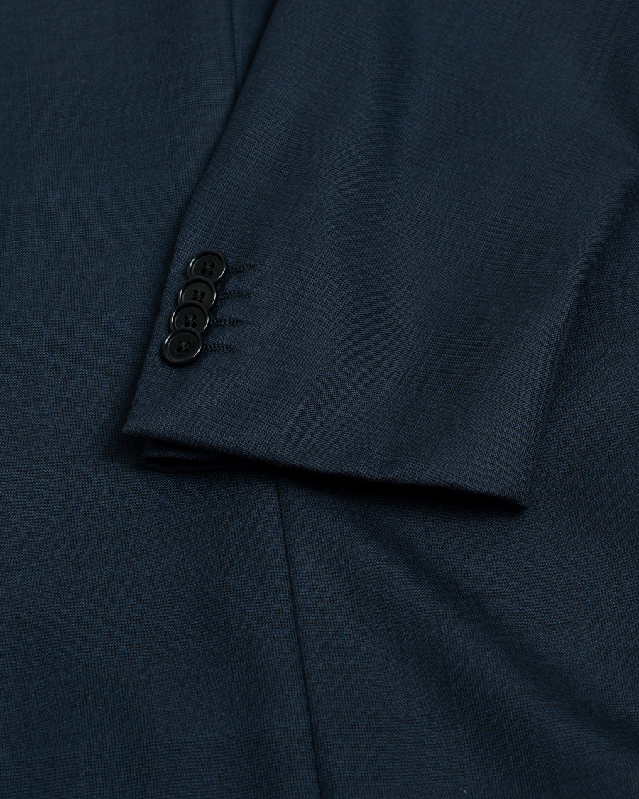 Mies | Pre-owned Puvut | Pre-owned | Caruso Check Wool Suit Navy 46