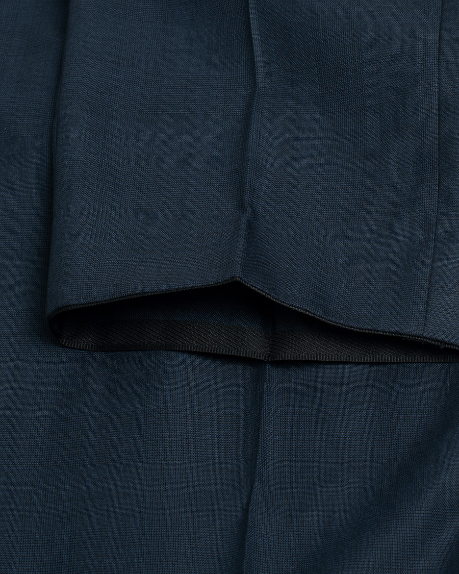 Mies | Pre-owned Puvut | Pre-owned | Caruso Check Wool Suit Navy 46