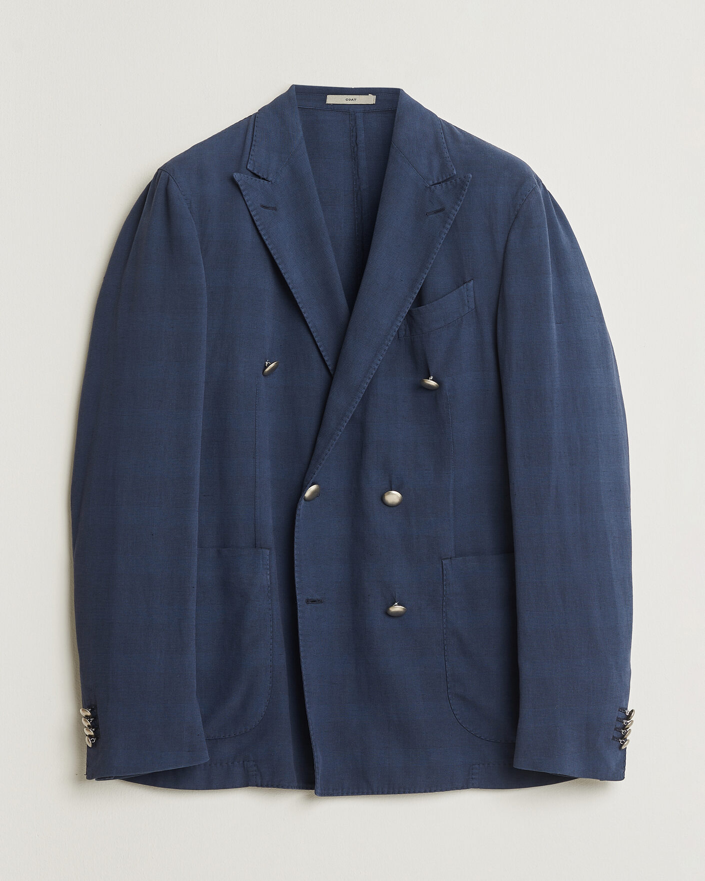 Mies | Pre-owned Pikkutakit | Pre-owned | Boglioli Coat Double Breasted Silk Blend Blazer Navy 50