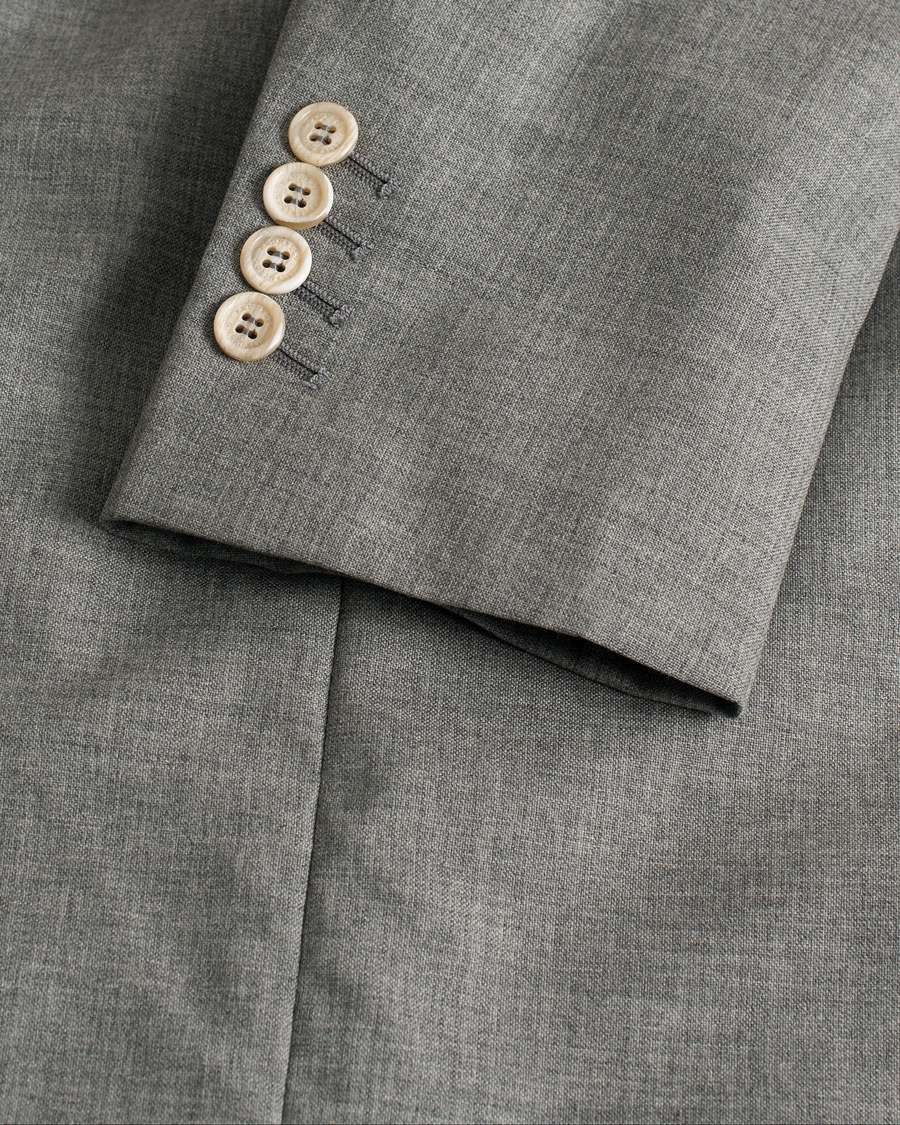Mies | Pre-owned Pikkutakit | Pre-owned | Brunello Cucinelli Peak Lapel Wool Blazer Light Grey