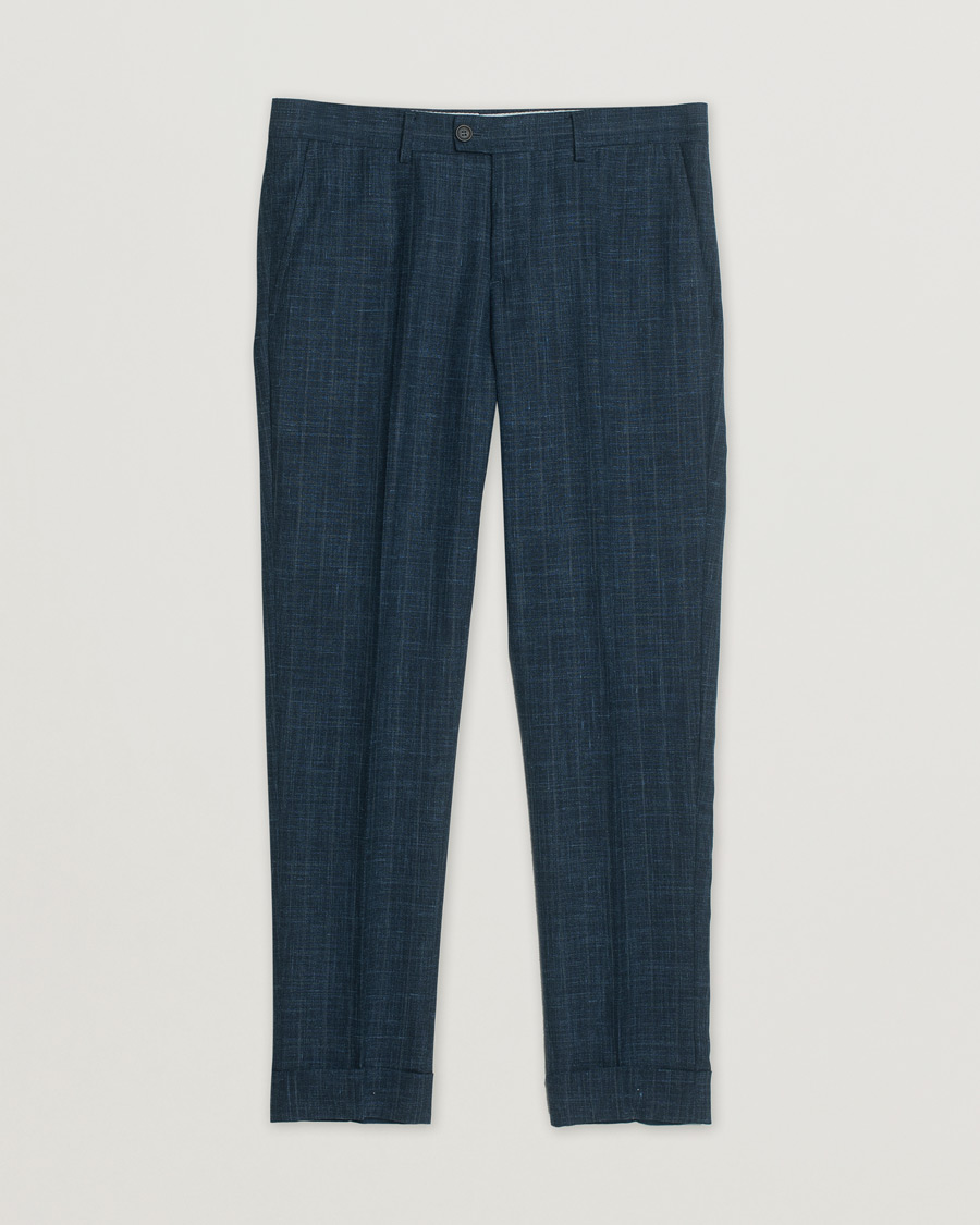 Mies | Pikkutakit | Pre-owned | Brunello Cucinelli Wool, Linen & Silk Suit Blue Melange 48