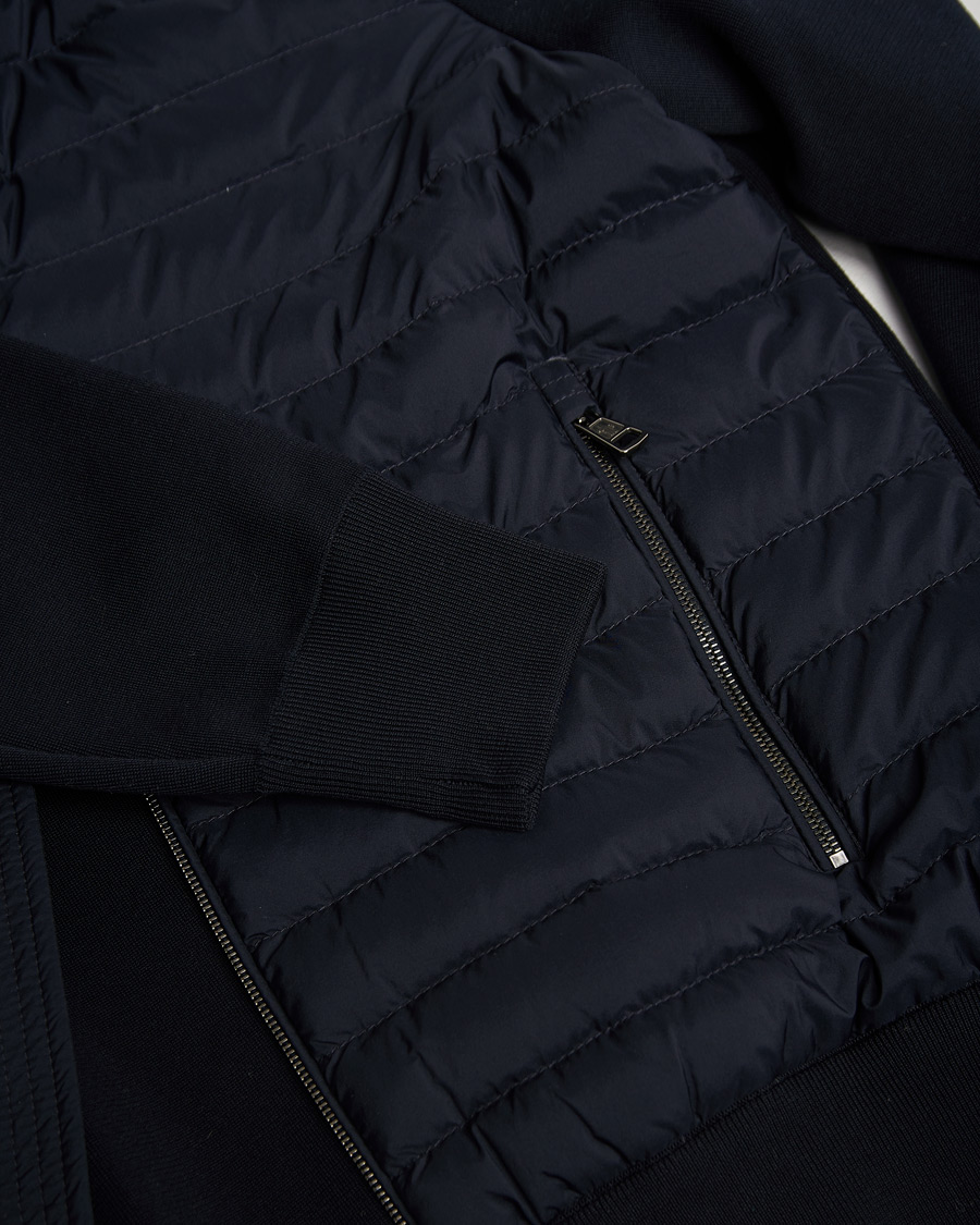 Mies | Puserot | Pre-owned | Moncler Light Hybrid Zip Jacket Navy