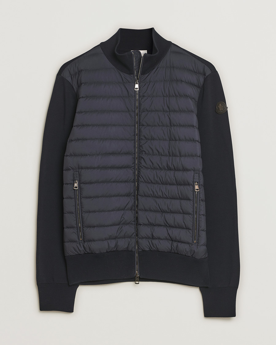 Mies | Puserot | Pre-owned | Moncler Light Hybrid Zip Jacket Navy