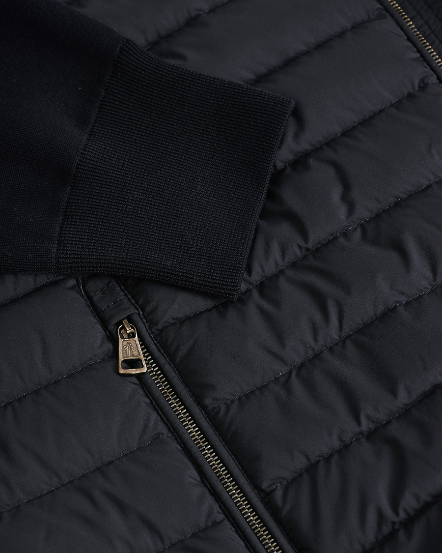Mies | Puserot | Pre-owned | Moncler Light Hybrid Zip Jacket Navy