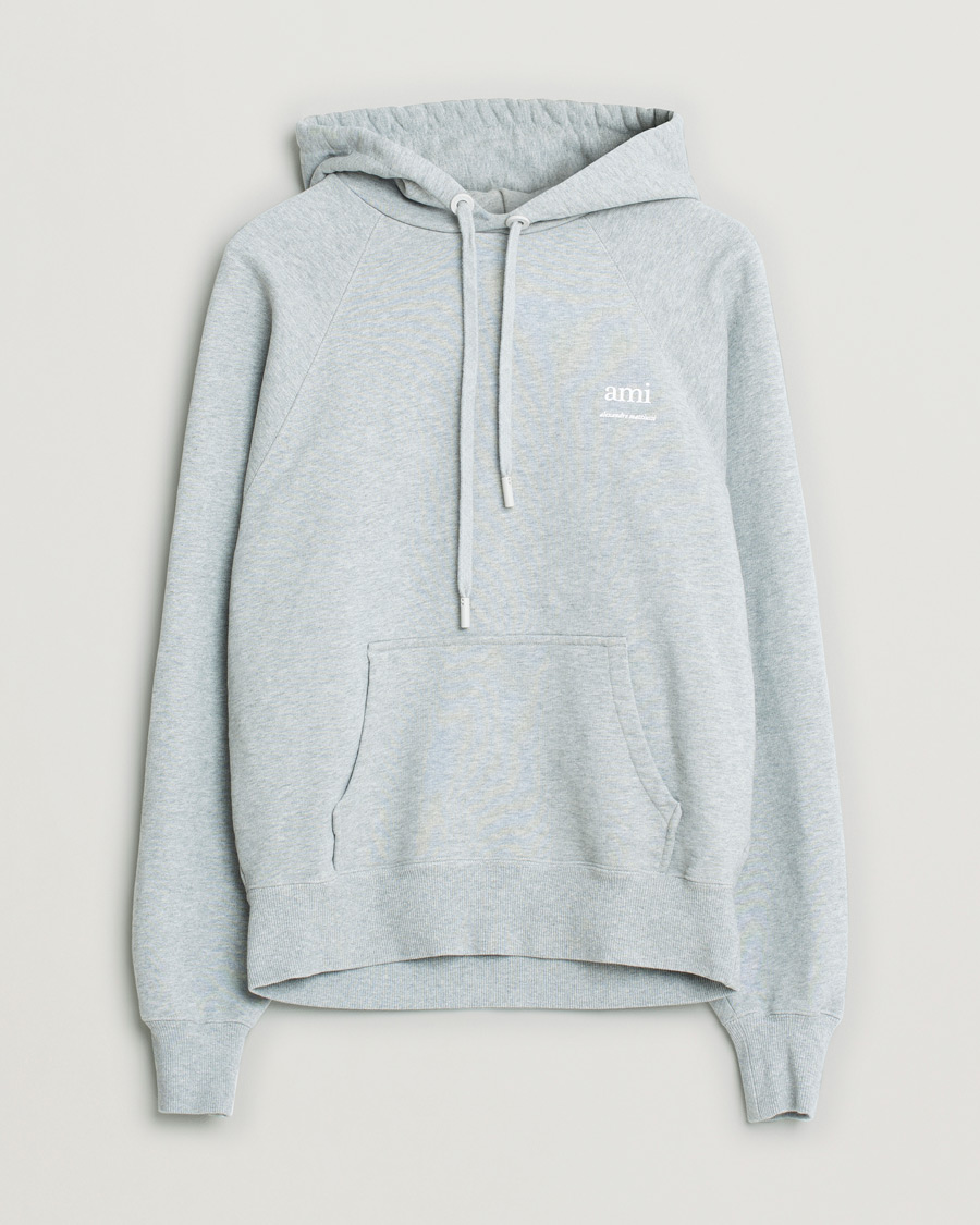 Mies | Puserot | Pre-owned | AMI ami Logo Hoodie Heather Grey