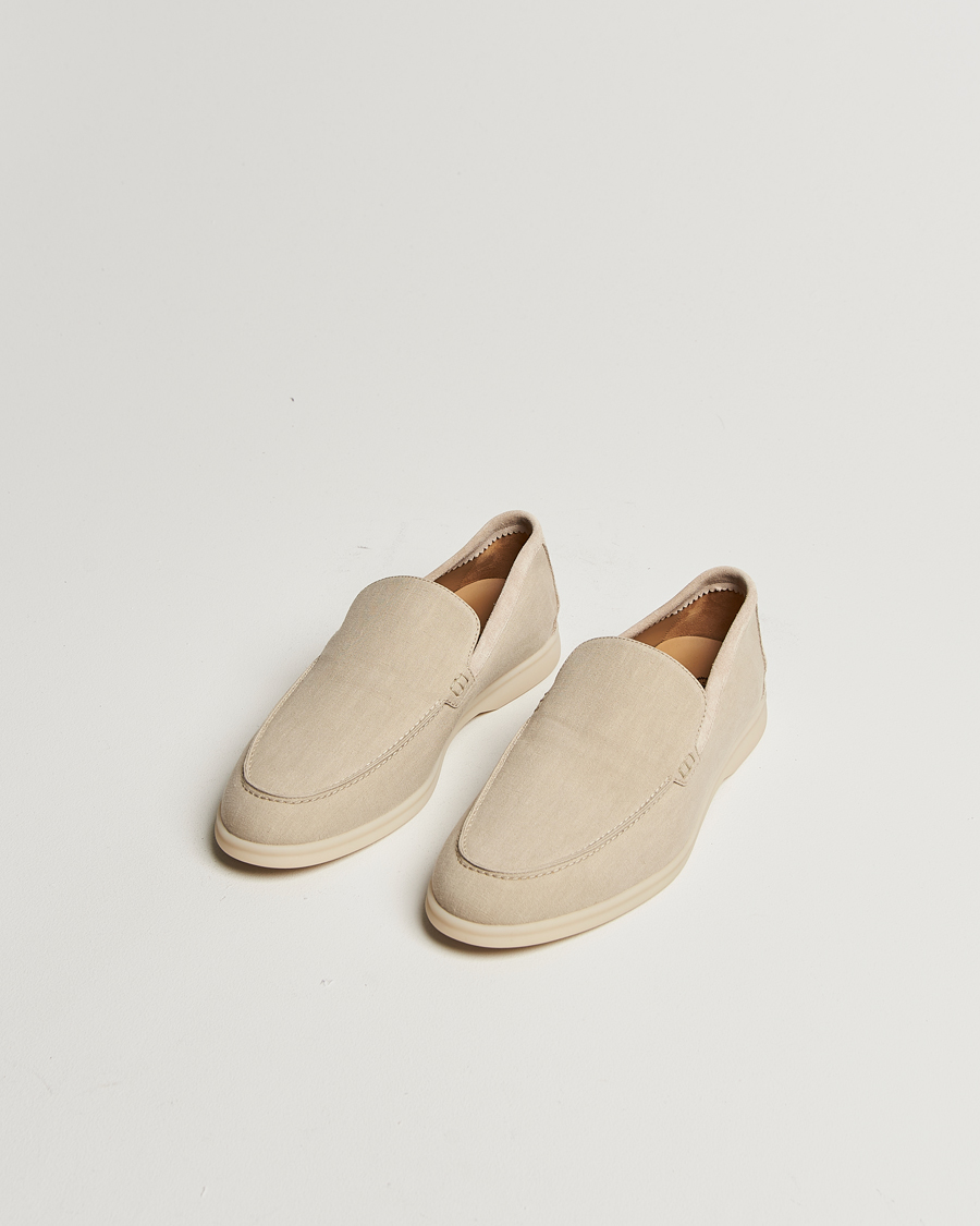 Mies | Loro Piana Summer Walk Beige Linen 44 | Pre-owned | Loro Piana Summer Walk Beige Linen 44