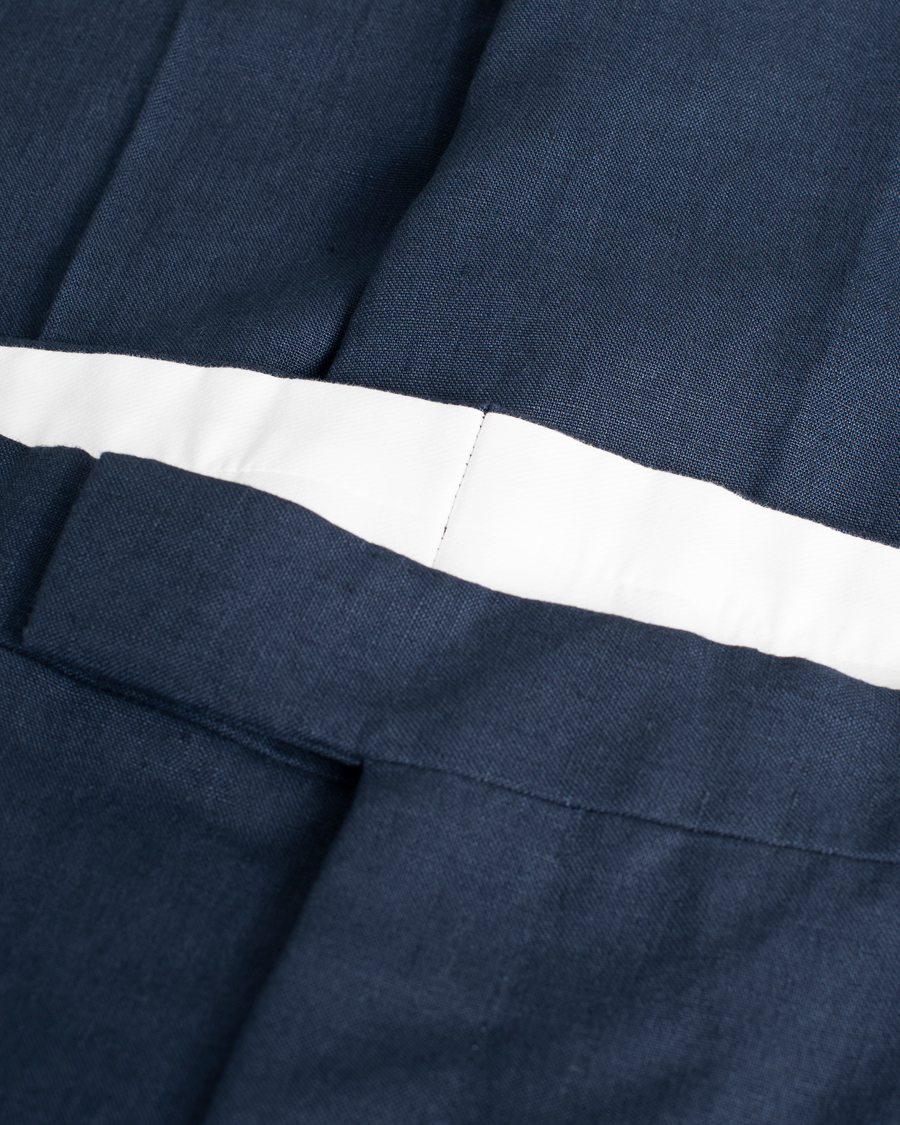 Mies | Housut | Pre-owned | Anderson & Sheppard Blue Linen Trousers W34