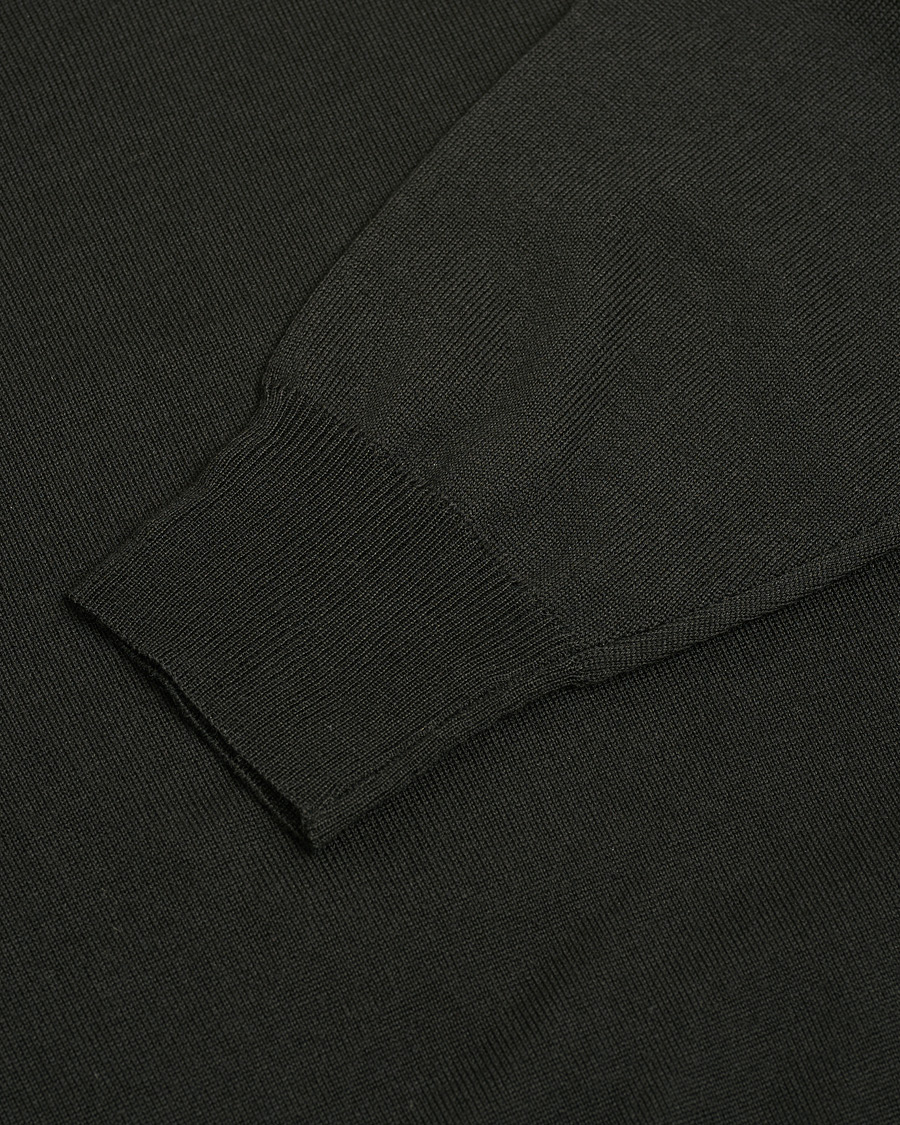 Mies | Puserot | Pre-owned | Canali Merino Wool Crew Neck Black