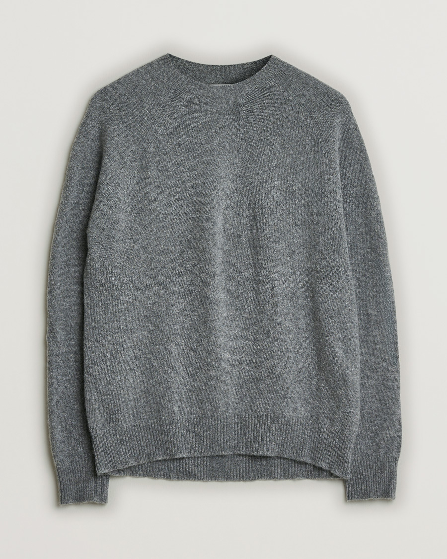 Mies | Pre-owned Puserot | Pre-owned | Jil Sander Cashmere/Merino Round Neck Sweater Grey Melange