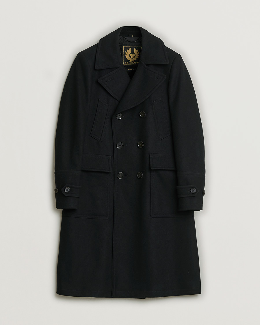 Mies | Belstaff Milford Wool Coat Black 46 | Pre-owned | Belstaff Milford Wool Coat Black 46