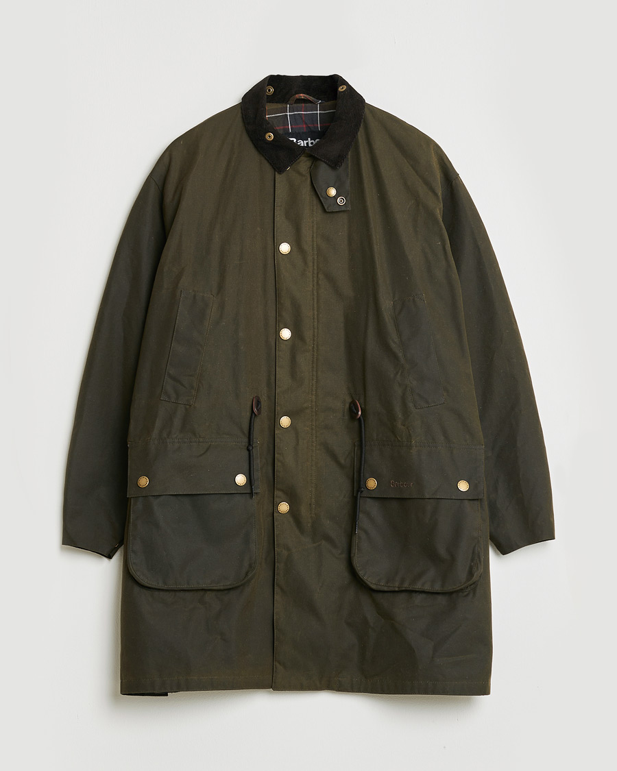 Mies | Pre-owned Takit | Pre-owned | Barbour Heritage Bedale Wax Trench Coat Olive M