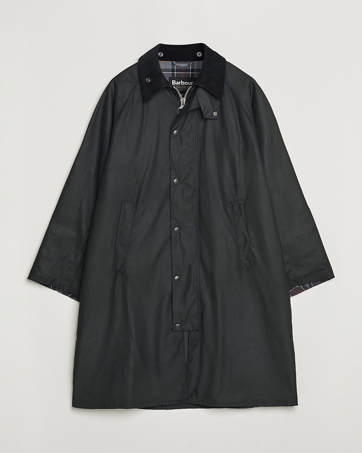 Mies | Pre-owned Takit | Pre-owned | Barbour Heritage Modfied Exmoore Wax Coat Black UK38 - EU48