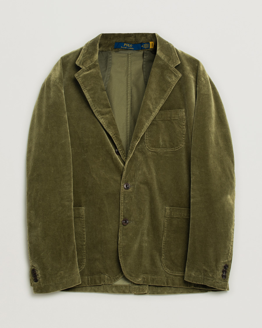Mies | Pikkutakit | Pre-owned | Polo Ralph Lauren Corduroy Stretch Blazer Country Olive