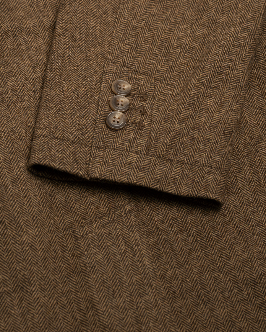 Mies | Pikkutakit | Pre-owned | Polo Ralph Lauren Classic Herringbone Sportcoat Brown/Tan