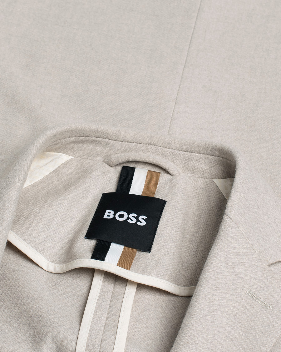 Mies | Pikkutakit | Pre-owned | BOSS BLACK Hanry Wool Patch Pocket Blazer Open White