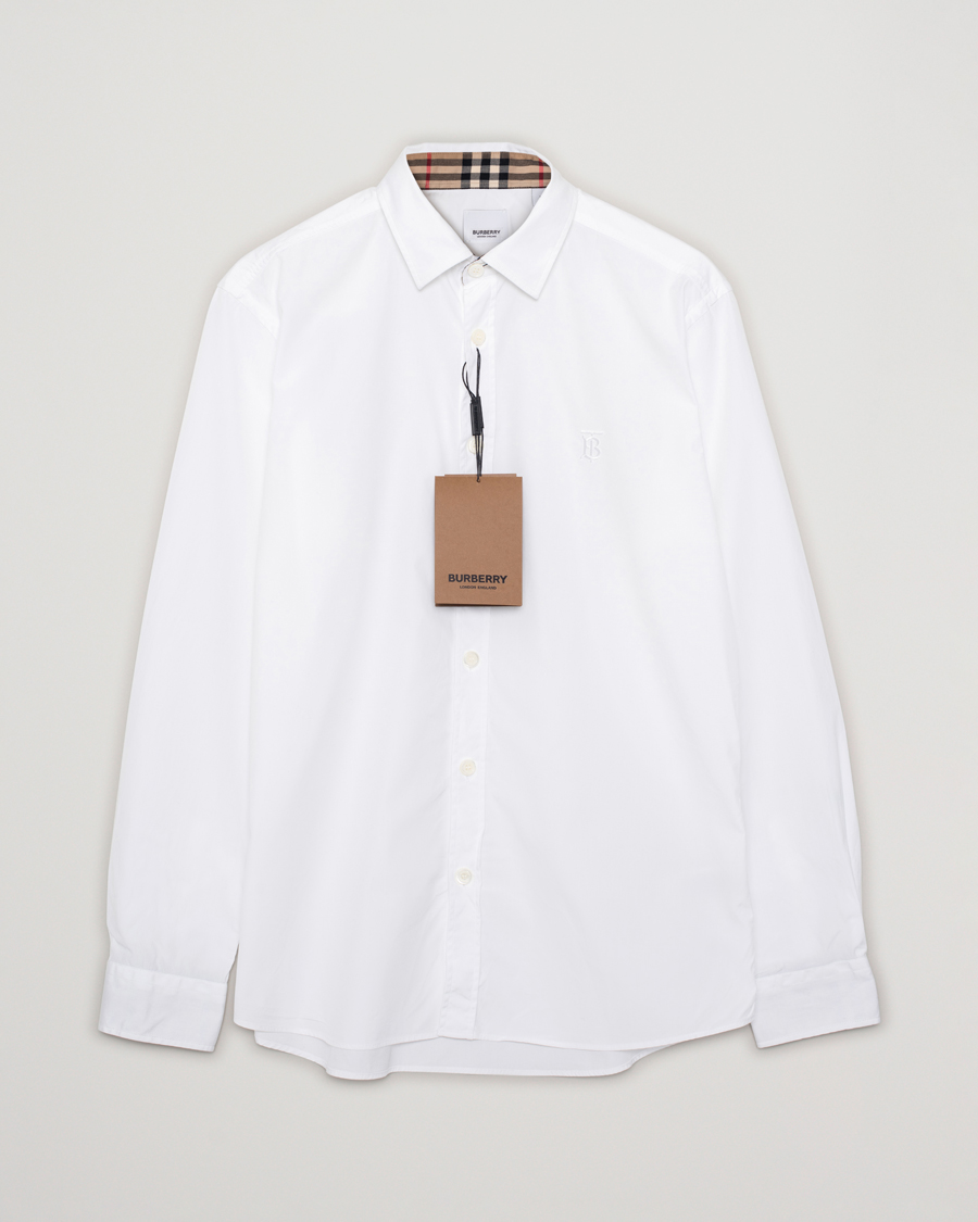Mies | Kauluspaidat | Pre-owned | Burberry Slim Fit Dress Shirt White L
