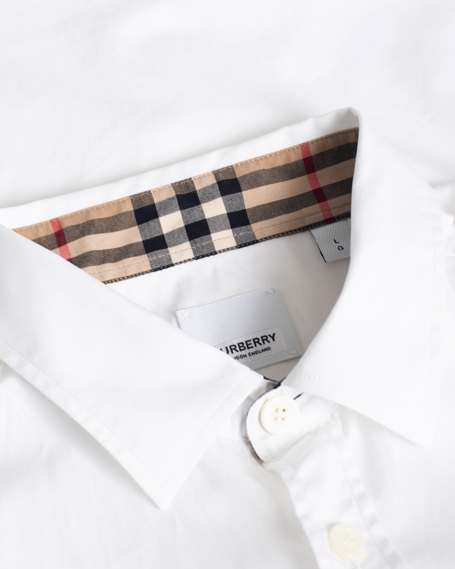 Mies | Kauluspaidat | Pre-owned | Burberry Slim Fit Dress Shirt White L