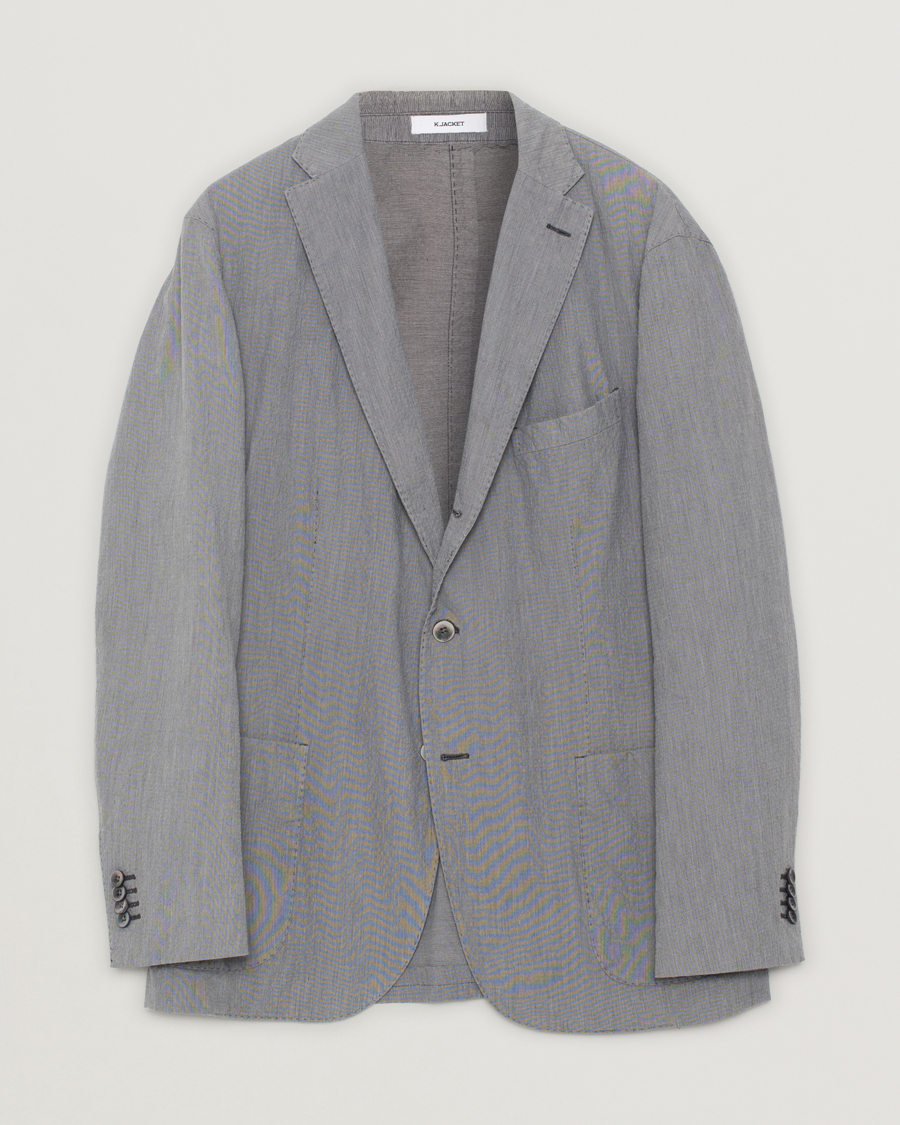Mies | Pikkutakit | Pre-owned | Boglioli K Jacket Seersucker Blazer Grey 54