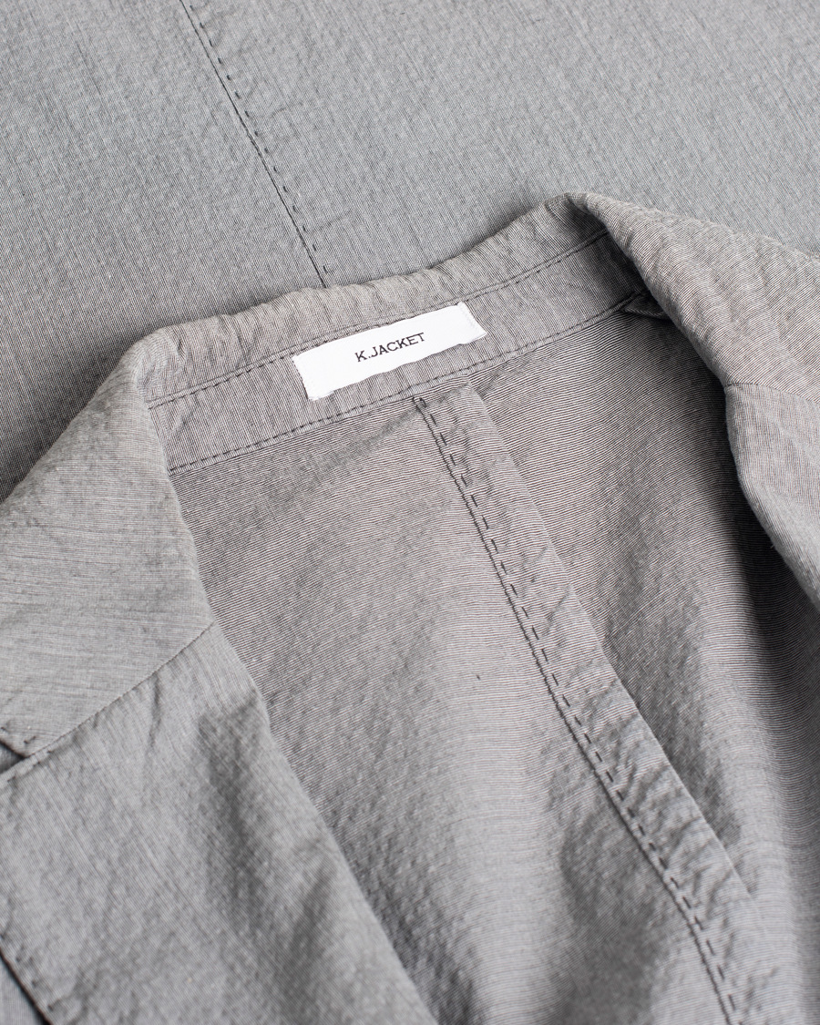Mies | Pikkutakit | Pre-owned | Boglioli K Jacket Seersucker Blazer Grey 54