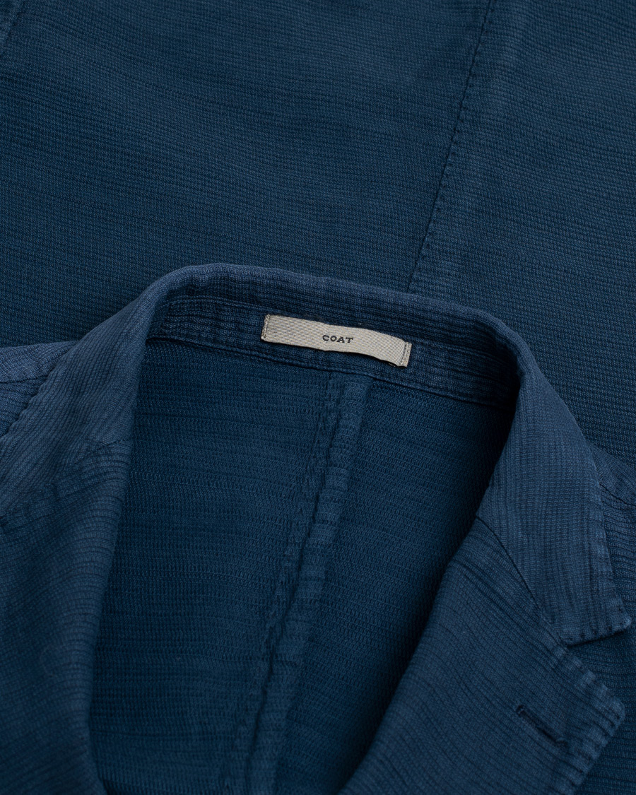 Mies | Pikkutakit | Pre-owned | Boglioli K Cotton/Linen Blazer Navy 54