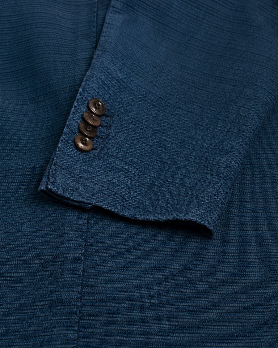 Mies | Pikkutakit | Pre-owned | Boglioli K Cotton/Linen Blazer Navy 54