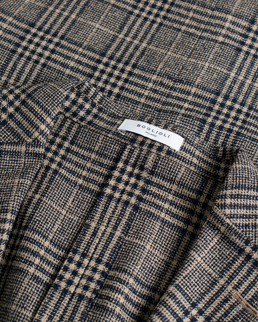 Mies | Boglioli K Jacket Checked Wool Blazer 54 | Pre-owned | Boglioli K Jacket Checked Wool Blazer 54