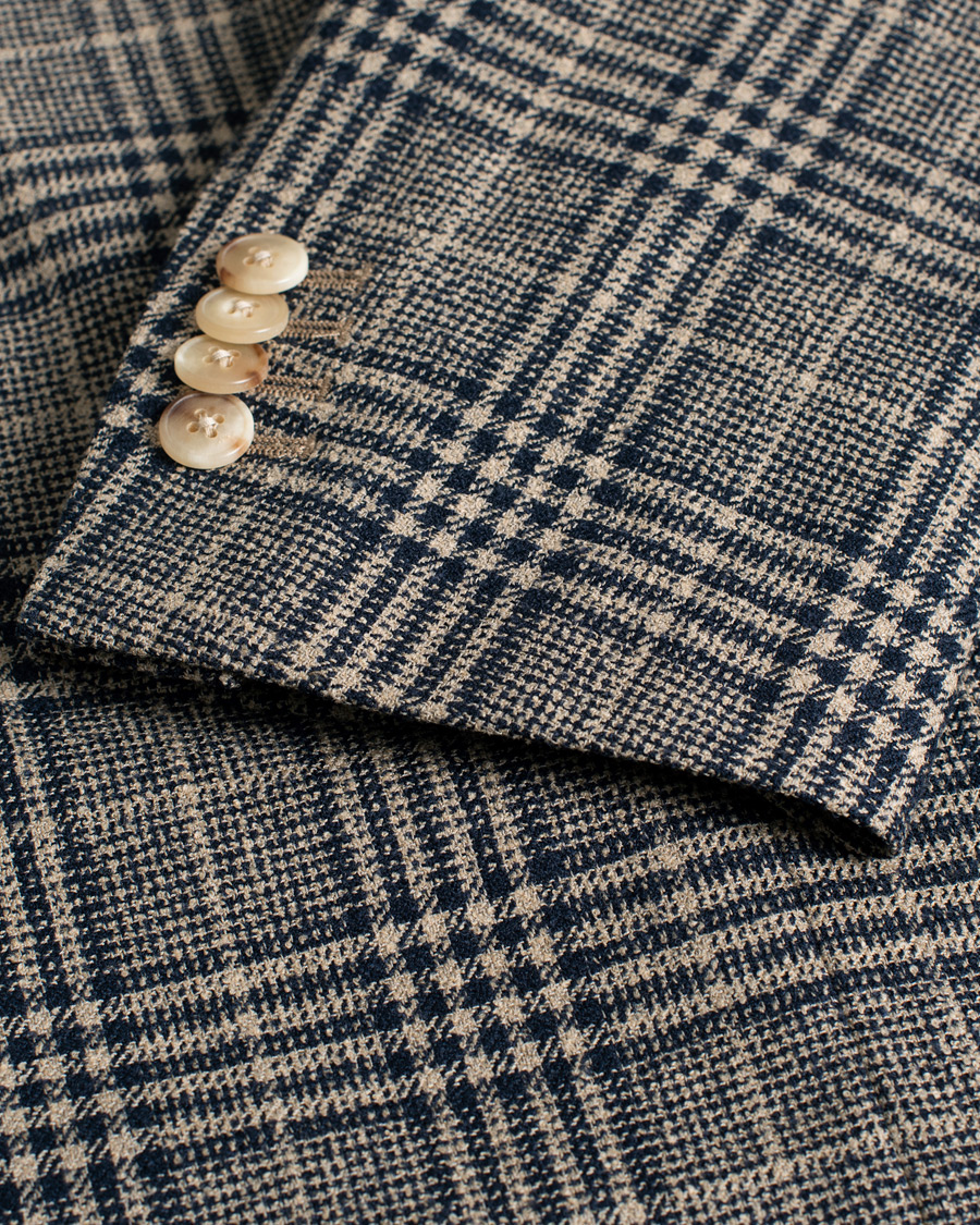 Mies | Boglioli K Jacket Checked Wool Blazer 54 | Pre-owned | Boglioli K Jacket Checked Wool Blazer 54