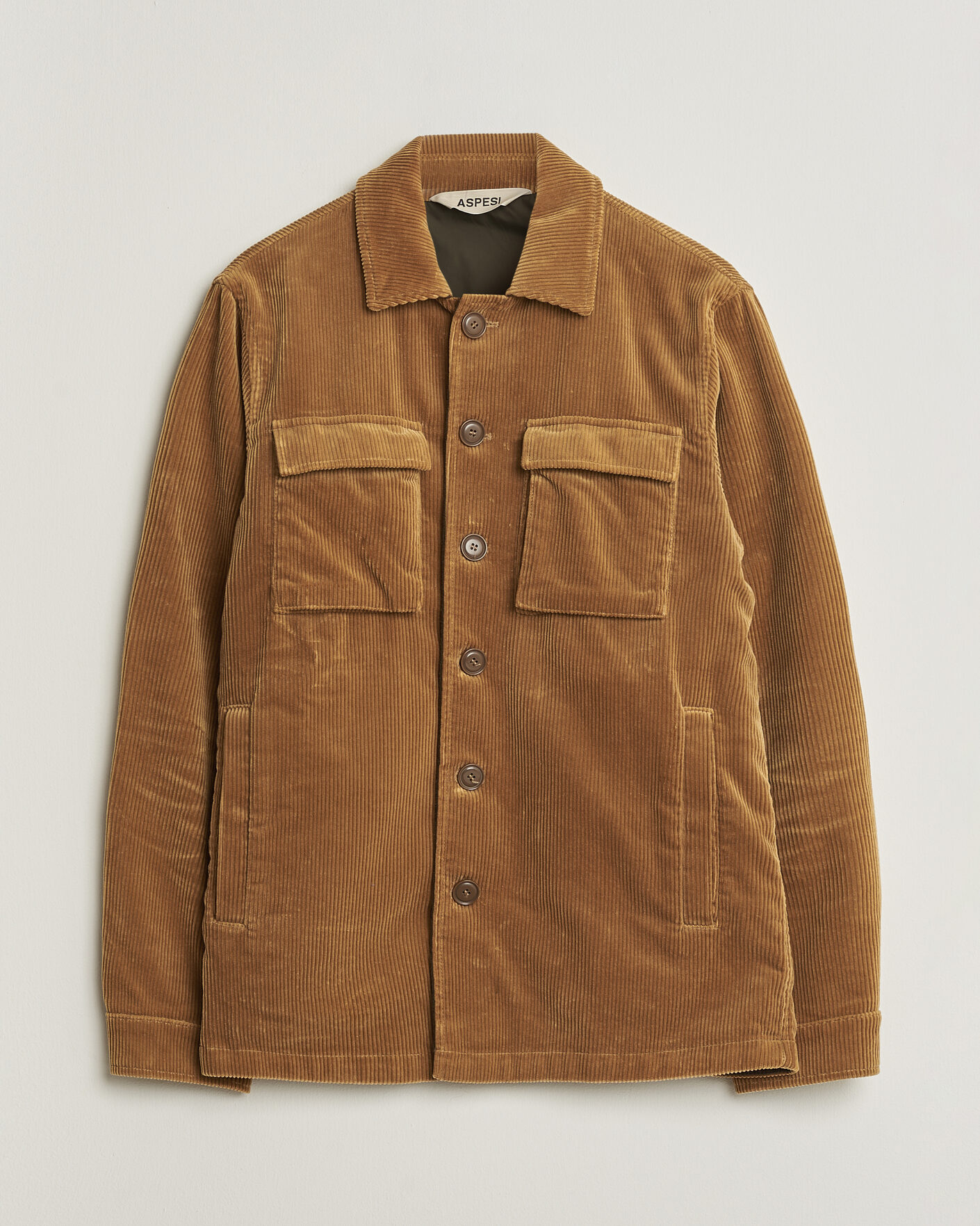 Mies | Pre-owned Takit | Pre-owned | Aspesi Corduroy Cotton Shirt Jacket Tan L