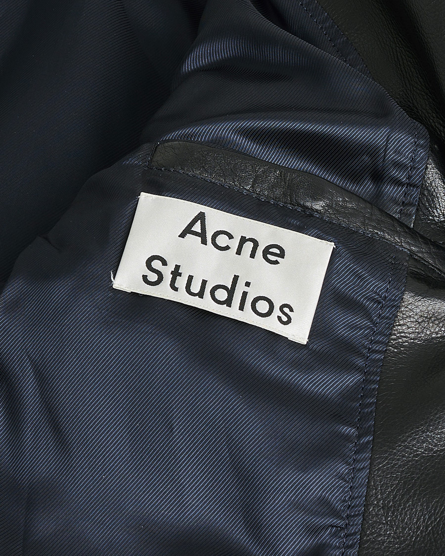 Mies | Pre-owned Takit | Pre-owned | Acne Studios Oliver Leather Jacket Black 48