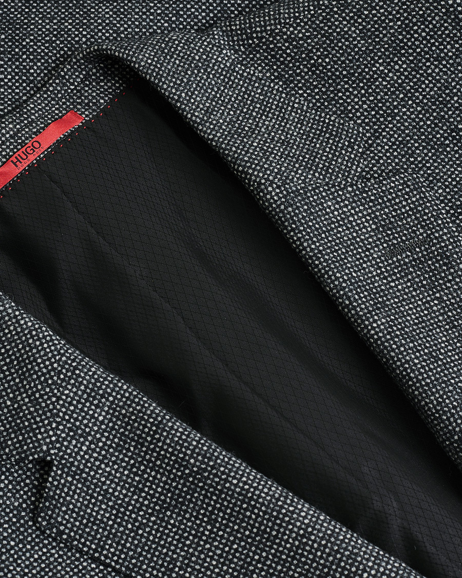 Mies | Pre-owned Pikkutakit | Pre-owned | HUGO Flannel Wool Blazer Grey 54