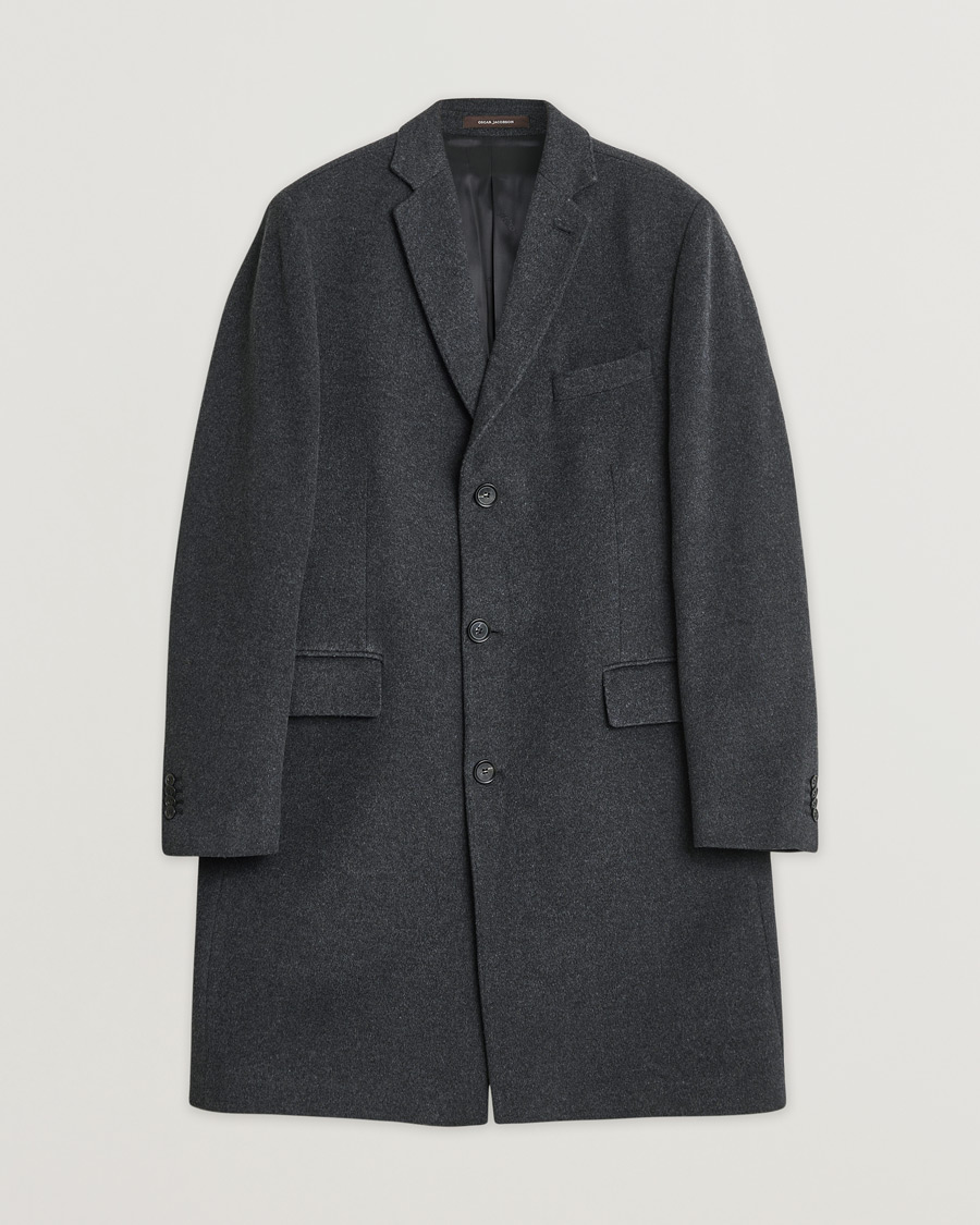 Mies | Pre-owned Takit | Pre-owned | Oscar Jacobson Savile Row Wool/Cashmere Coat Dark Grey 52