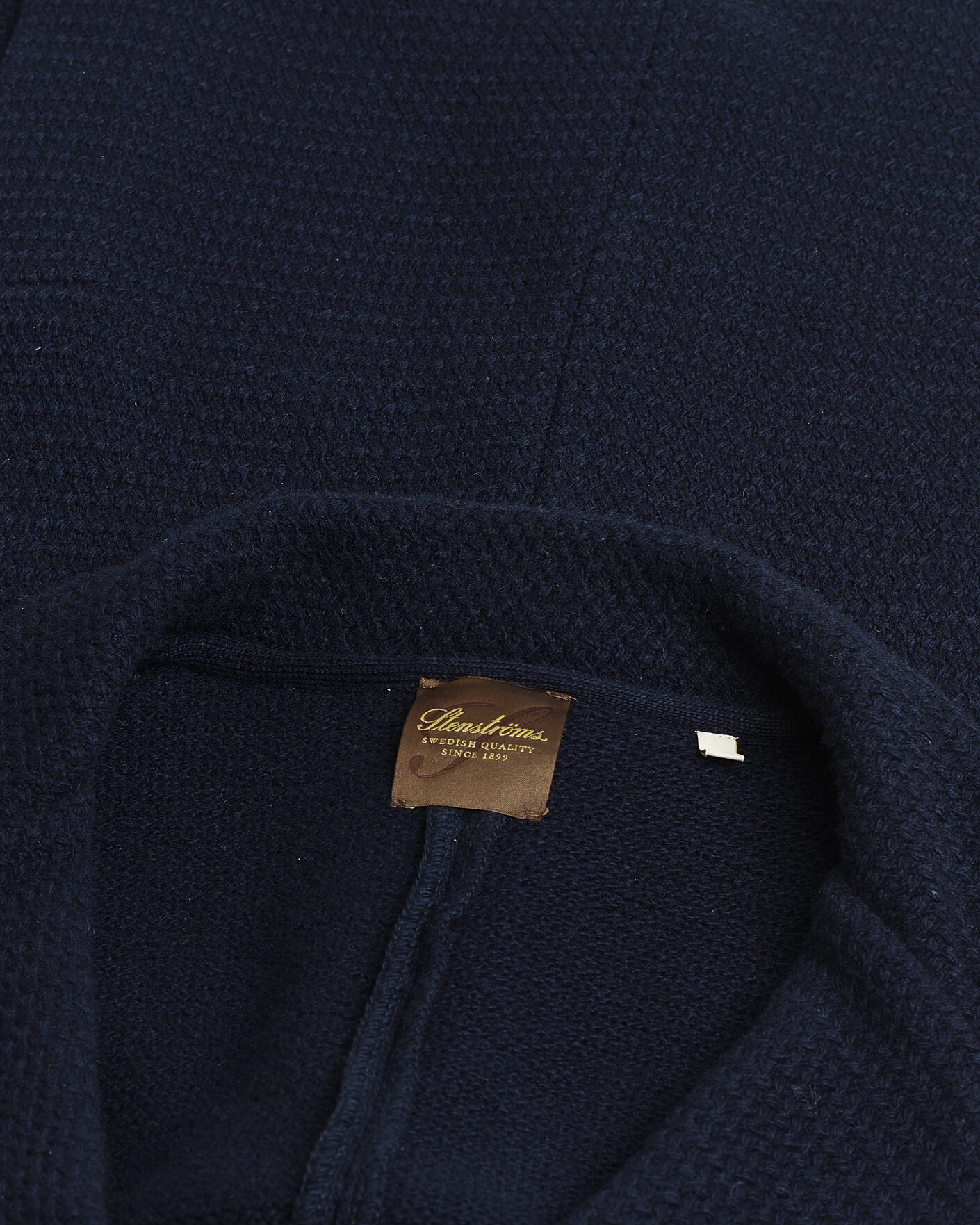 Mies | Pre-owned Pikkutakit | Pre-owned | Stenströms Knitted Textured Merino Wool Blazer Navy M