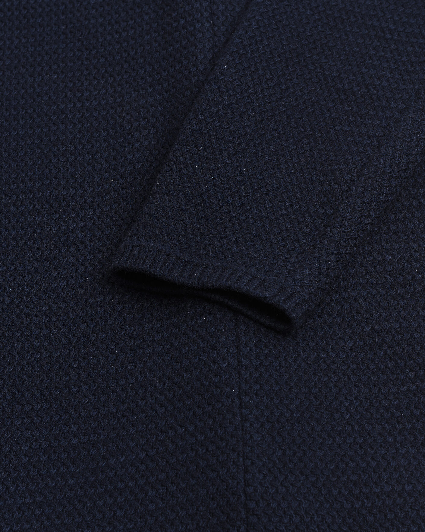 Mies | Pre-owned Pikkutakit | Pre-owned | Stenströms Knitted Textured Merino Wool Blazer Navy M