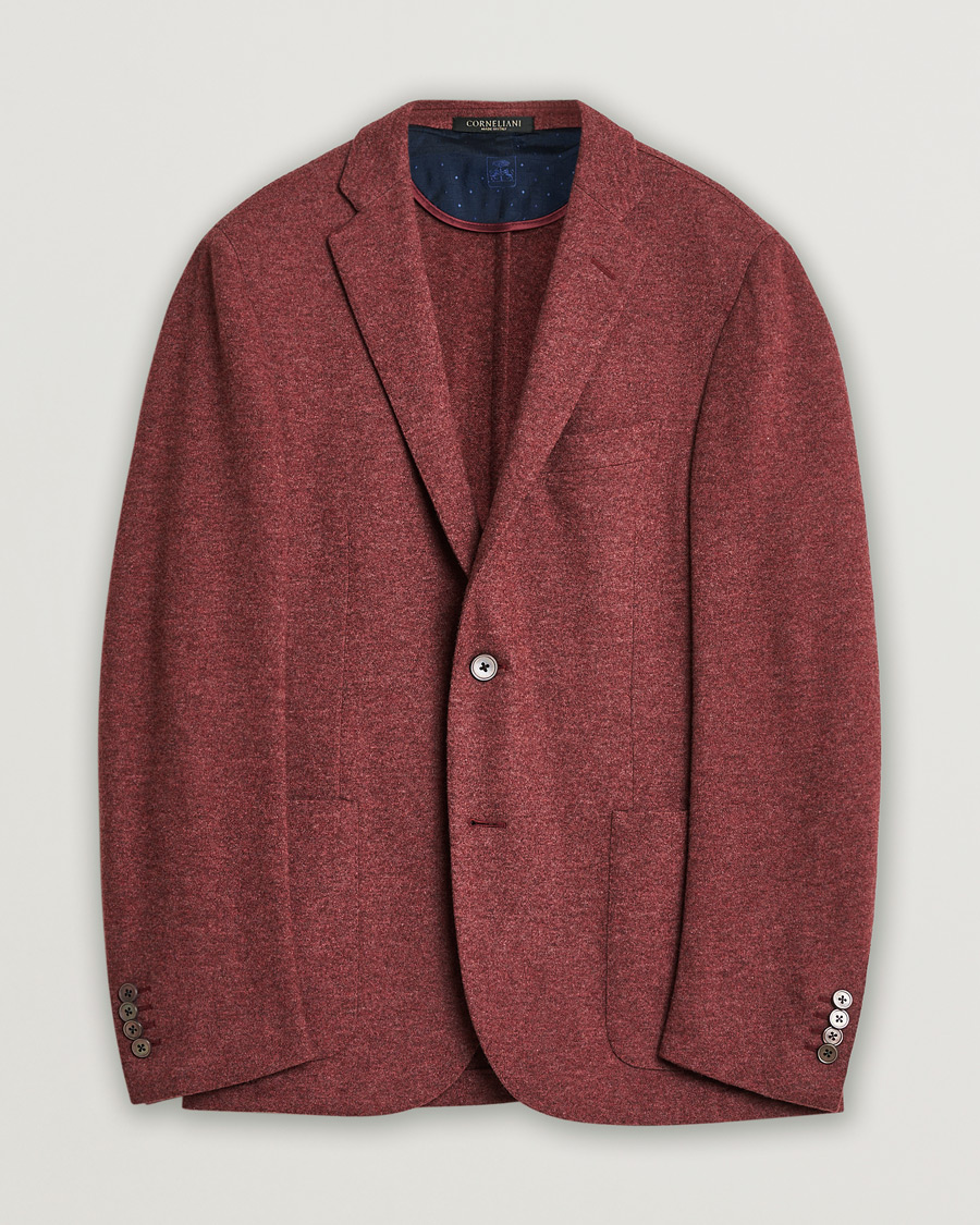 Mies | Pre-owned Pikkutakit | Pre-owned | Corneliani Unlined Knitted Cashmere Blazer Rust 48