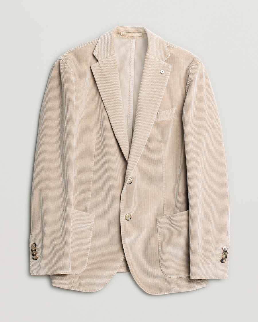 Mies | Pikkutakit | Pre-owned | L.B.M. 1911 Jack Corduroy Blazer Beige
