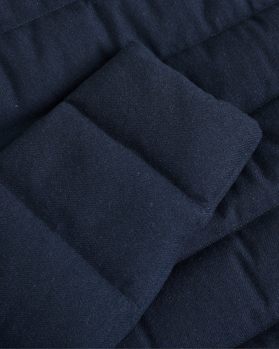 Mies | Herno Cashmere Flannel Down Coat Navy | Pre-owned | Herno Cashmere Flannel Down Coat Navy