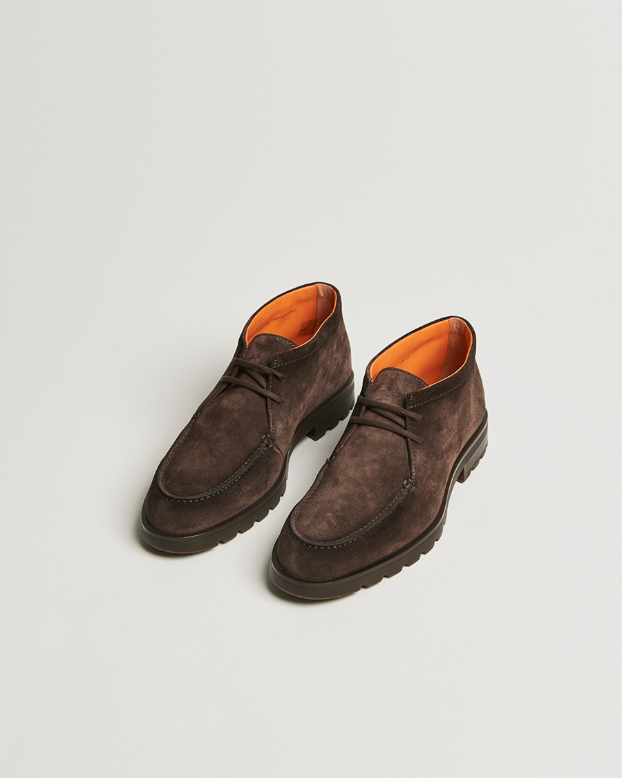 Mies | Pre-owned Kengät | Pre-owned | Santoni Winter Chukka Boot Dark Brown Suede UK10 - EU44
