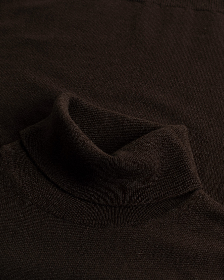 Mies | Zanone Virgin Wool/Cashmere Rollneck Brown 50 | Pre-owned | Zanone Virgin Wool/Cashmere Rollneck Brown 50