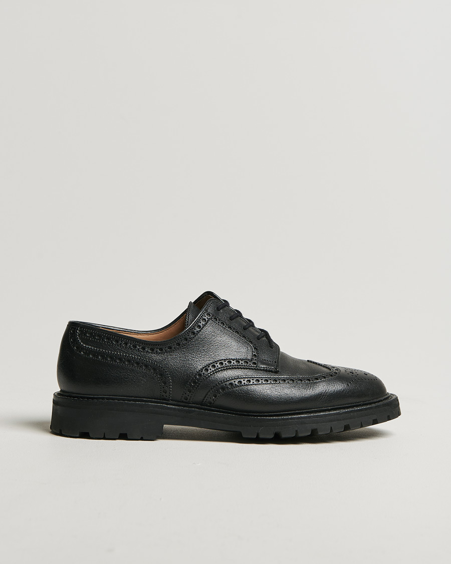 Mies | Crockett & Jones Pembroke Milled Grain Vibram Black | Pre-owned | Crockett & Jones Pembroke Milled Grain Vibram Black
