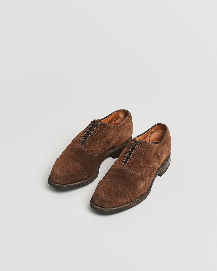 Mies | Pre-owned Pohjattavat kengät | Pre-owned | Allen Edmonds Barlow Oxford Dark Brown Suede UK8,5 - EU42