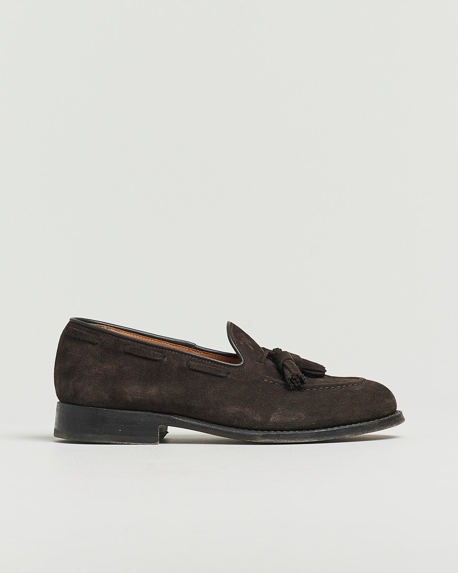 Mies | Myrqvist Mölle Tassel Loafer Dark Brown Suede UK6 - EU40 | Pre-owned | Myrqvist Mölle Tassel Loafer Dark Brown Suede UK6 - EU40